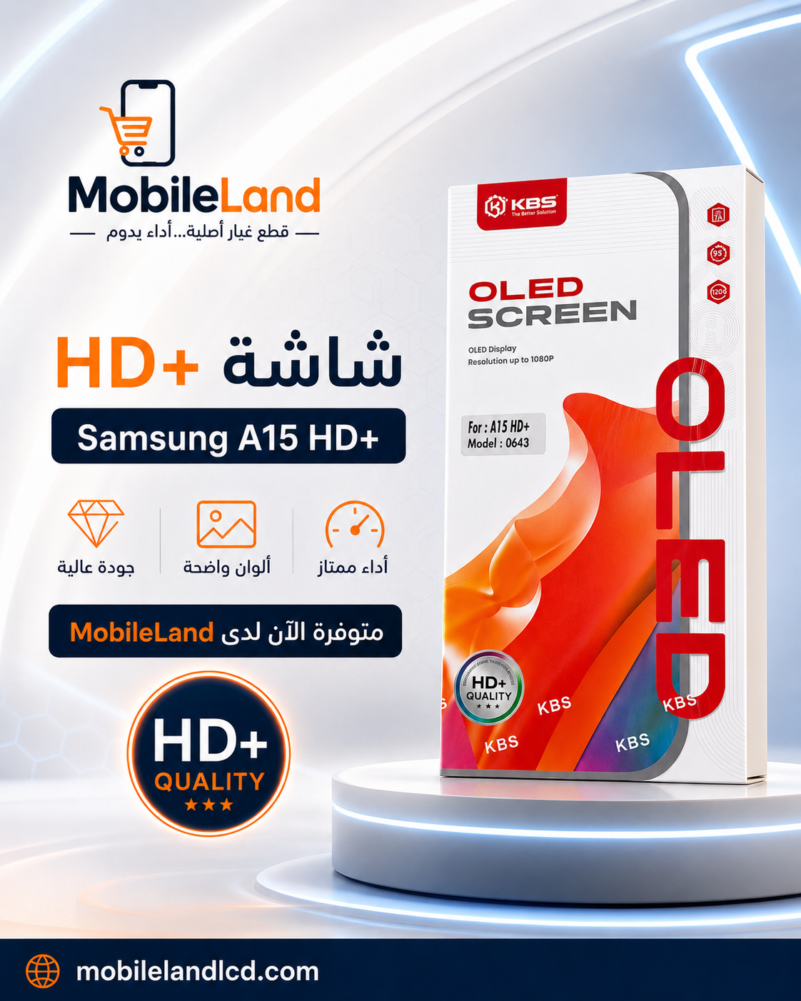 AFFICHEUR KBS SAMSUNG A15+FRAME HD+