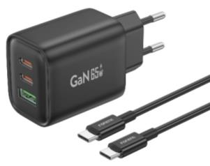 GaN10-EU A+C+C 3-Port GaN Charger (65W)