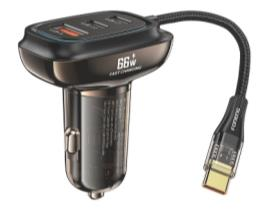 C20 A+C+C 3-Port Car Charger (66W)